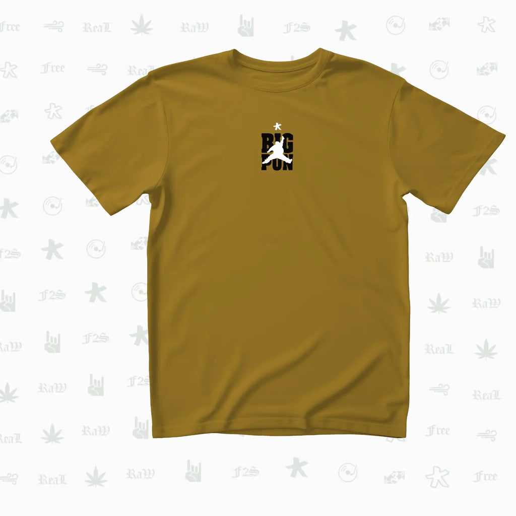 Big Pun Heavyweight Unisex Mustard Oversized T-Shirt.