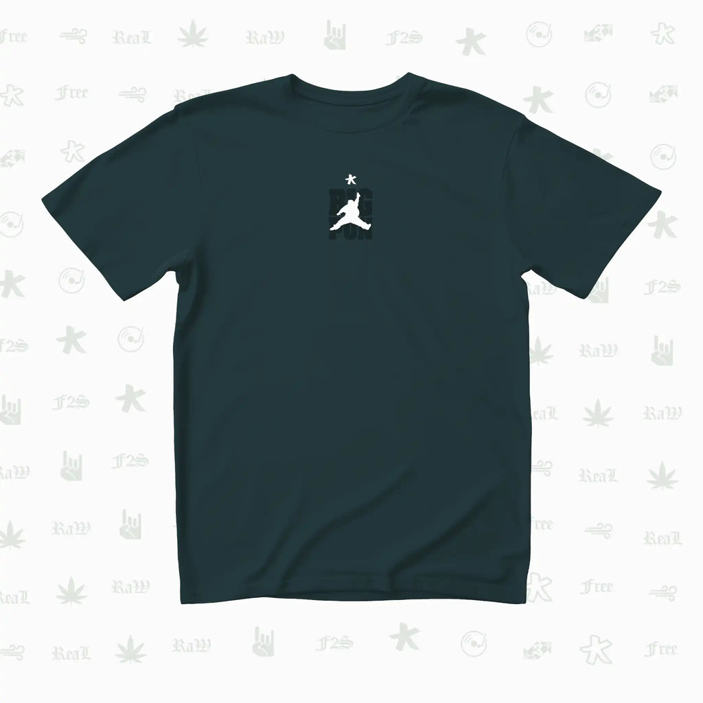 Big Pun Heavyweight Unisex Petrol Blue Oversized T-Shirt.