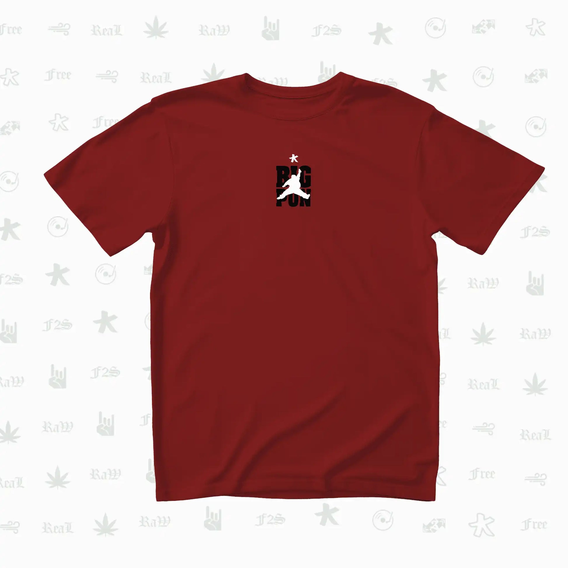 Big Pun Heavyweight Unisex Red Oversized T-Shirt.