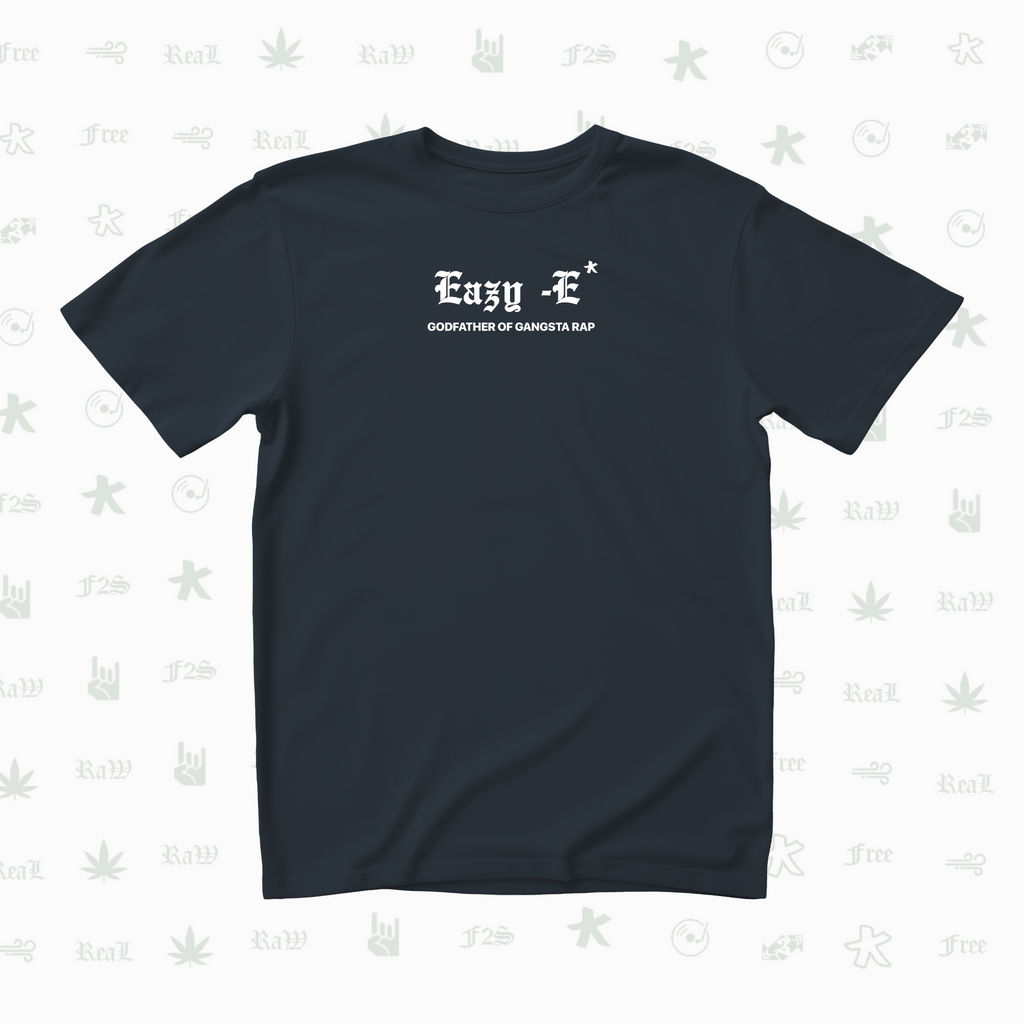 Eazy-E Godfather of Gangsta Rap Unisex Navy Blue Tee