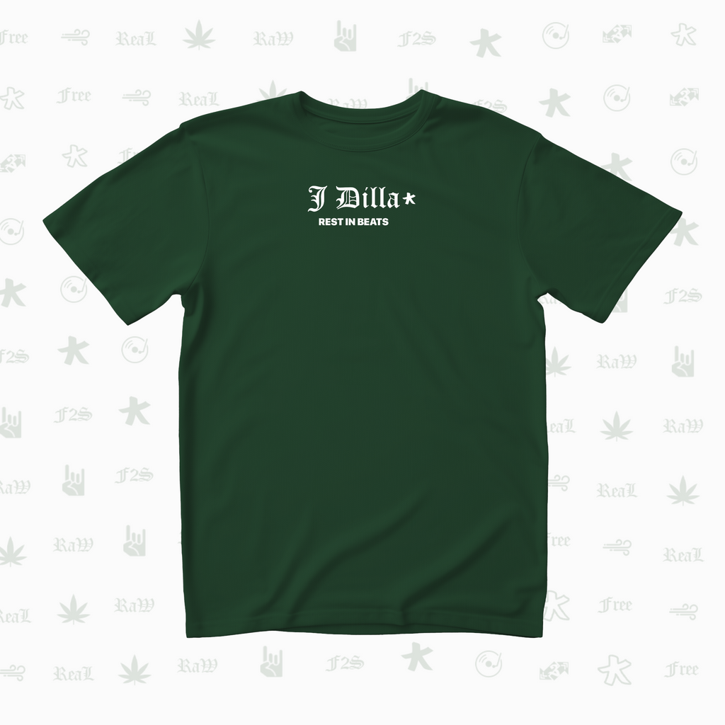 J Dilla Rest In Beats Unisex Bottle Green Tee