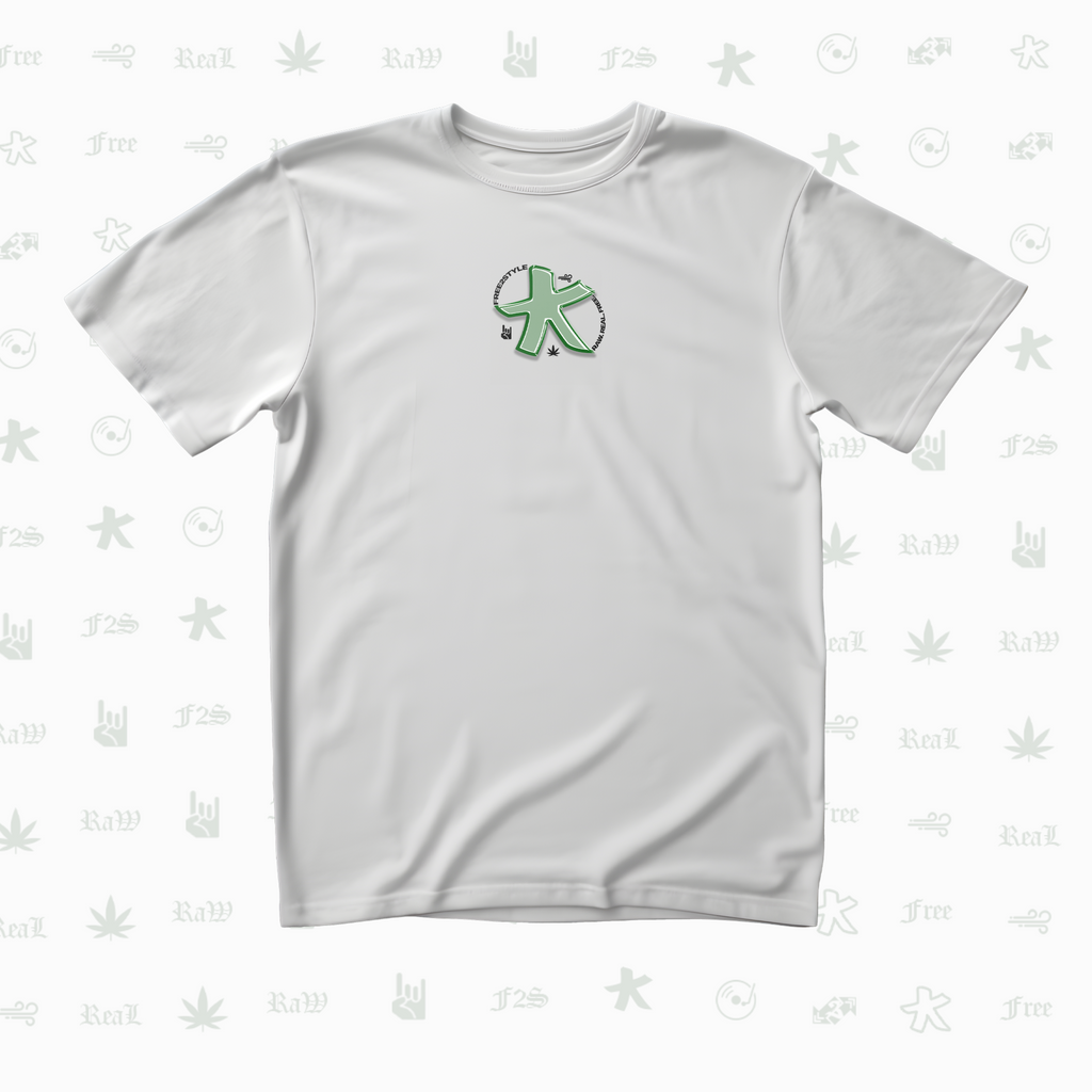 F2S Original Star Logo White Tee Unisex