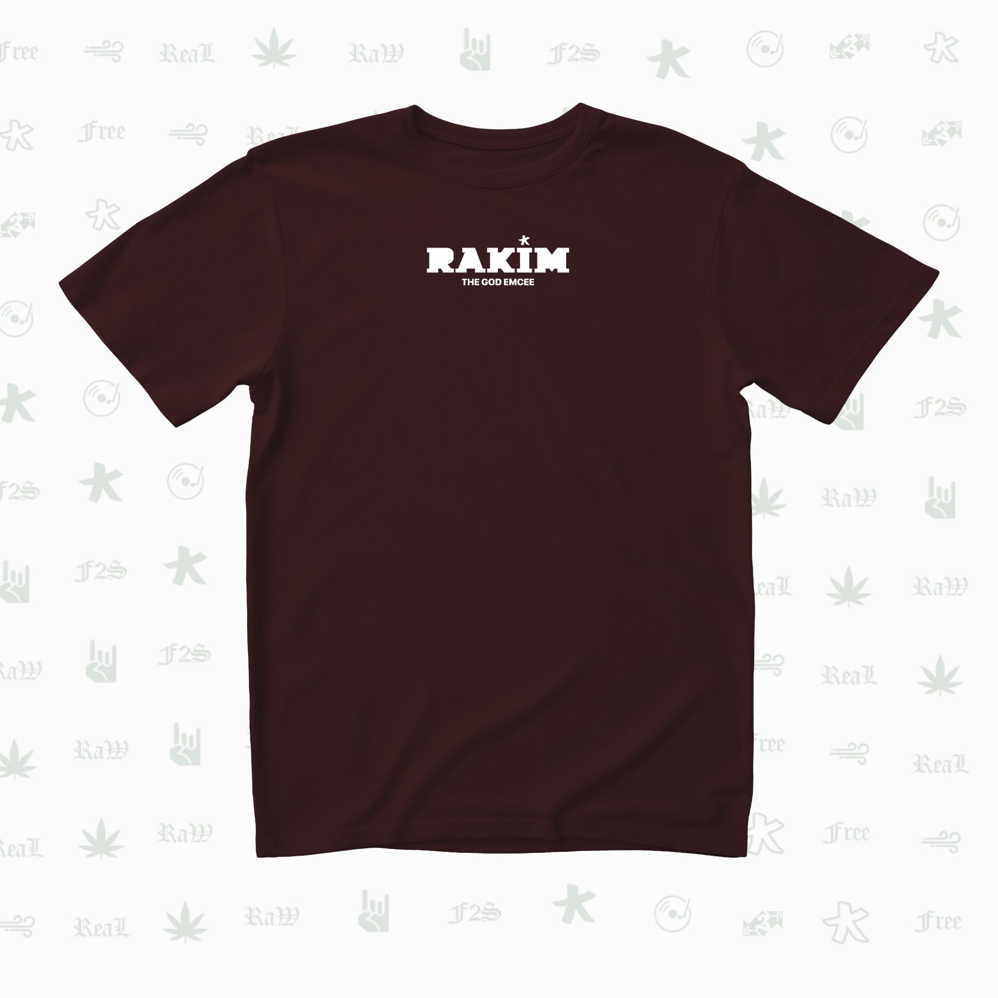 Rakim The God Emcee Unisex Maroon Tee