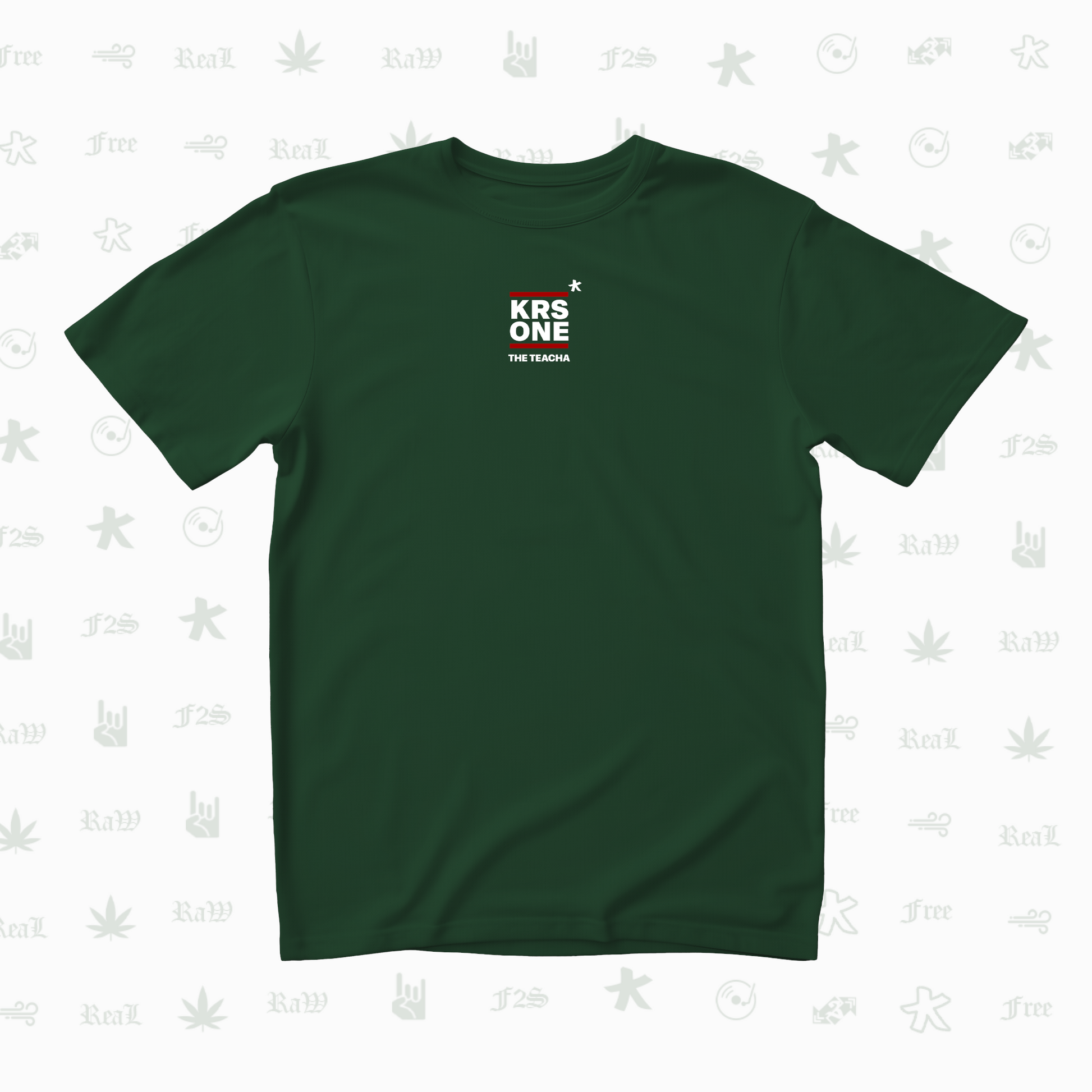 KRS ONE The Teacha Unisex Bottle Green Tee