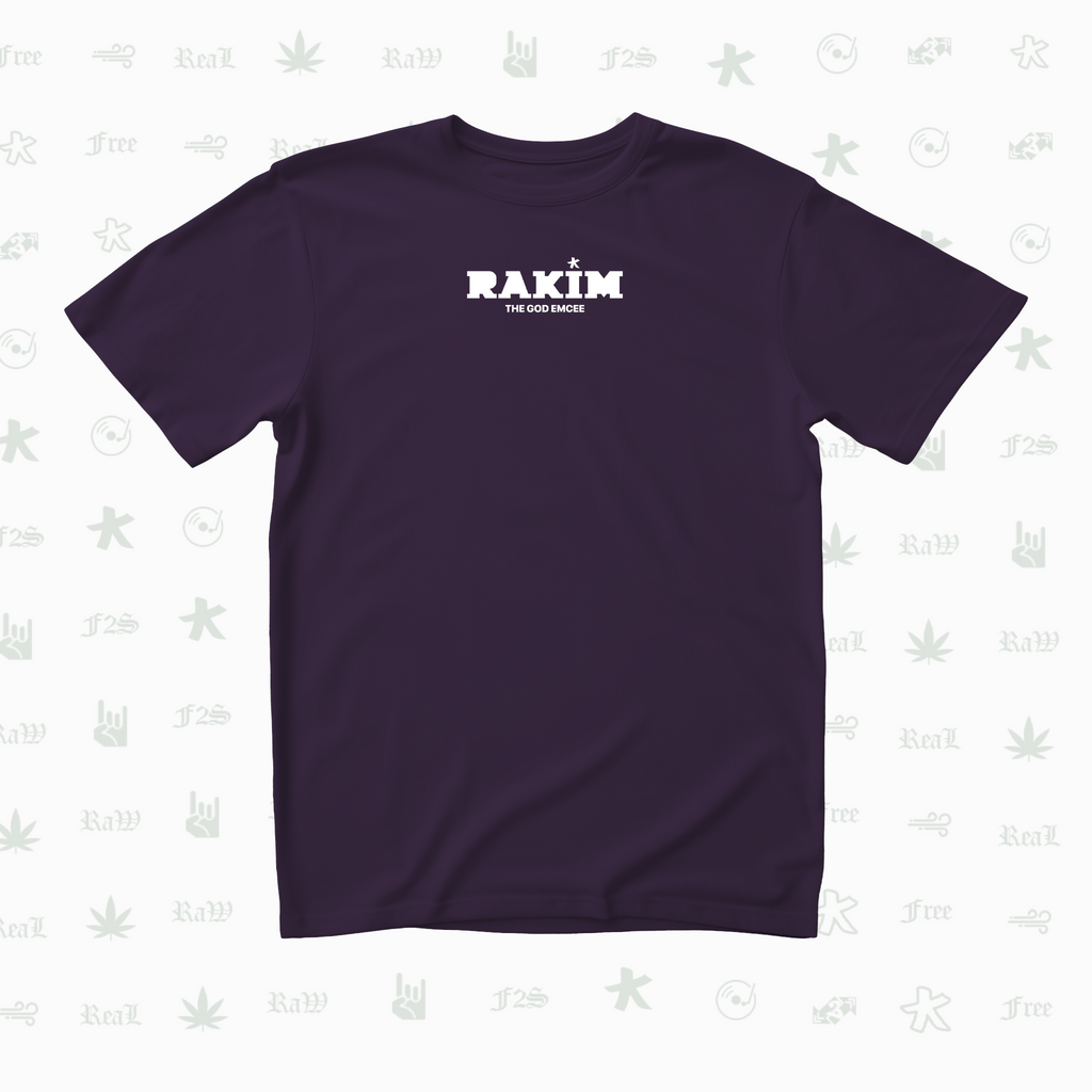 Rakim The God Emcee Unisex Purple Tee