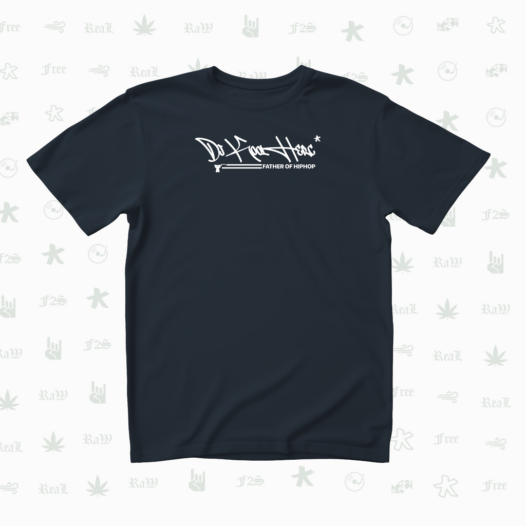 DJ Kool Herc Origins Unisex Navy Blue Tee