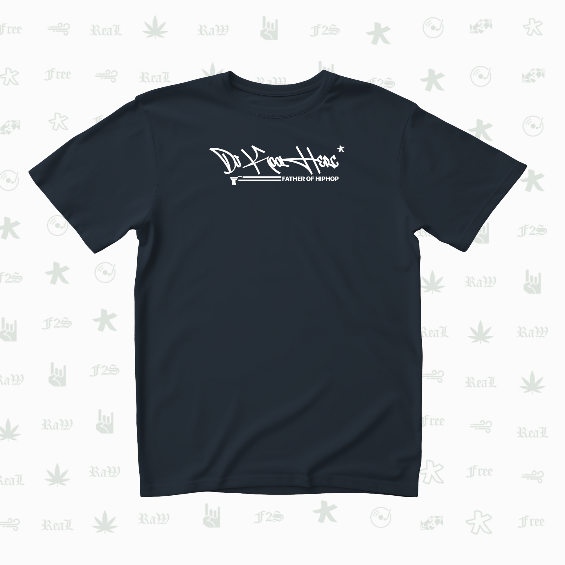 DJ Kool Herc Origins Unisex Navy Blue Tee