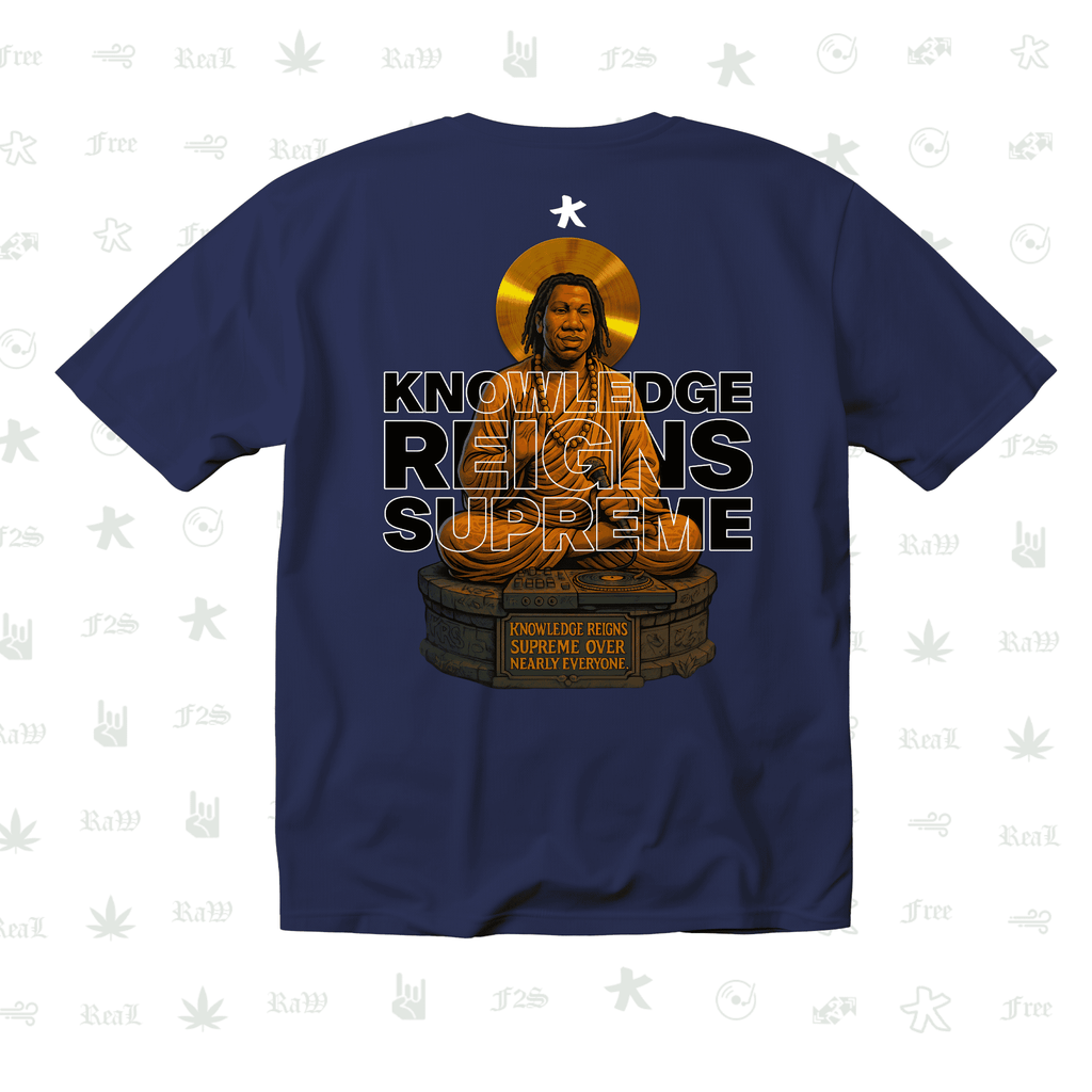 KRS ONE The Teacha Unisex Royal Blue Oversized T-Shirt.