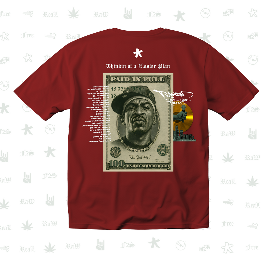 Rakim The God Emcee Unisex Red Tee