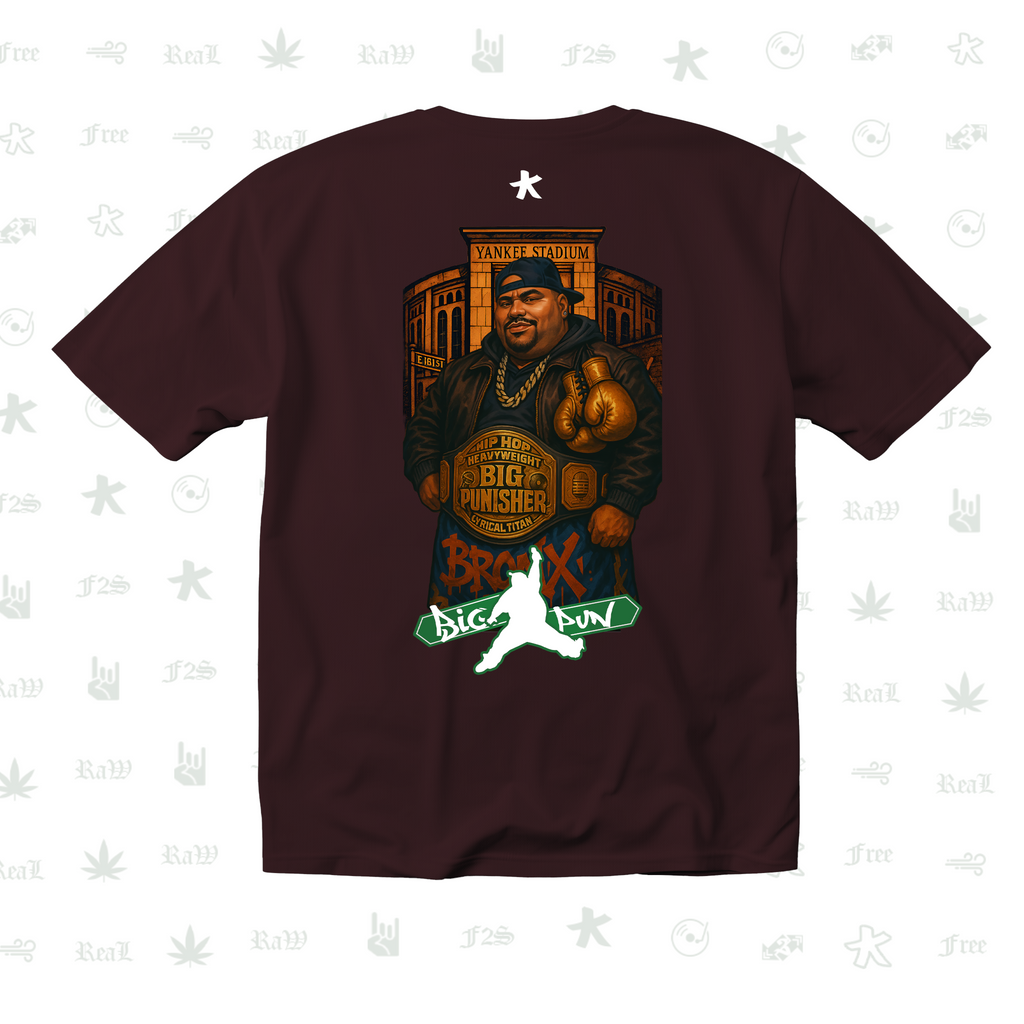 Big Pun Heavyweight Unisex Maroon Tee
