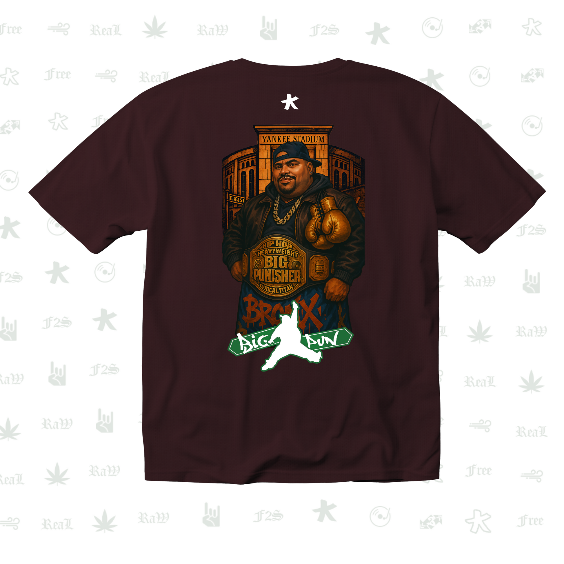 Big Pun Heavyweight Unisex Maroon Tee
