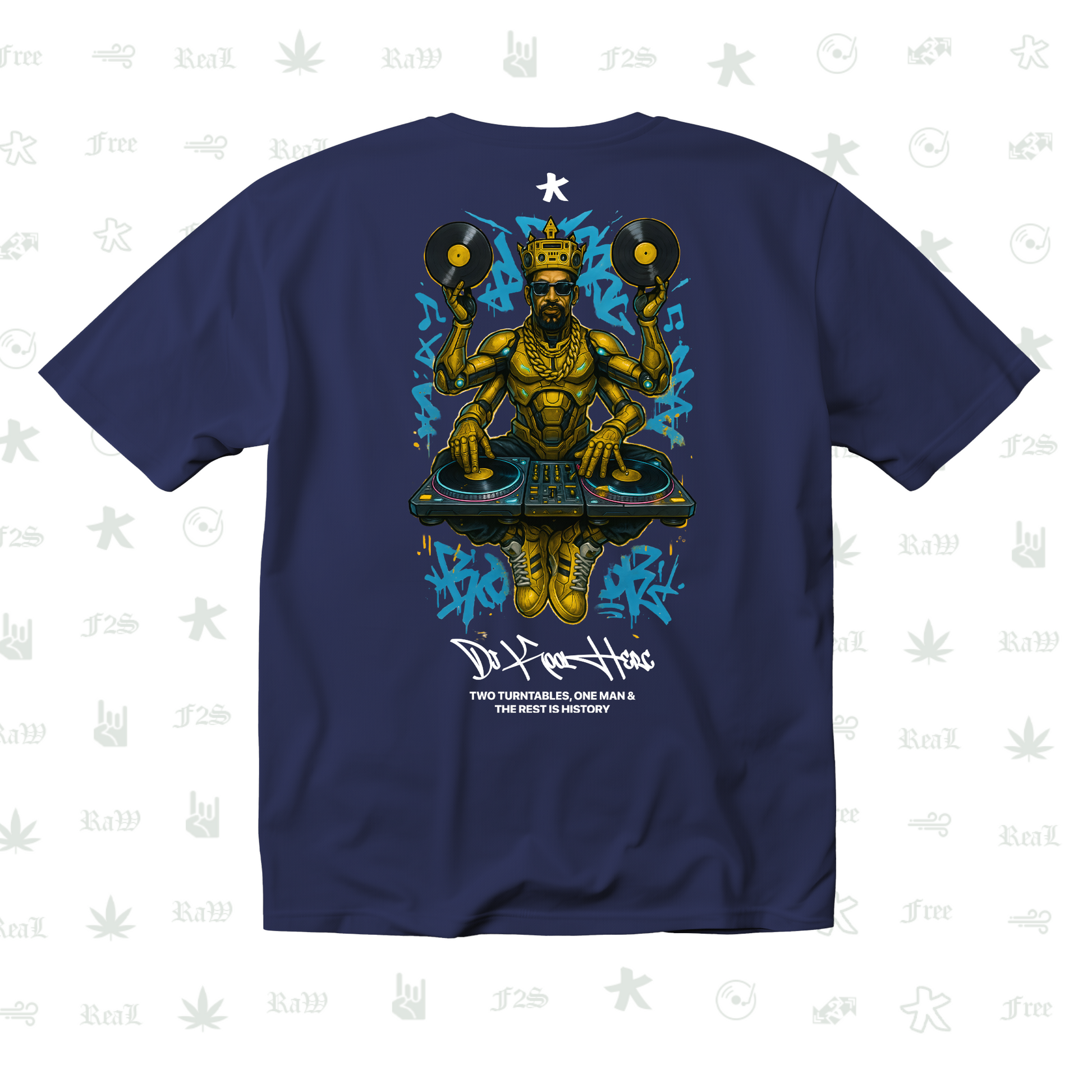DJ Kool Herc Origins Unisex Royal Blue Tee