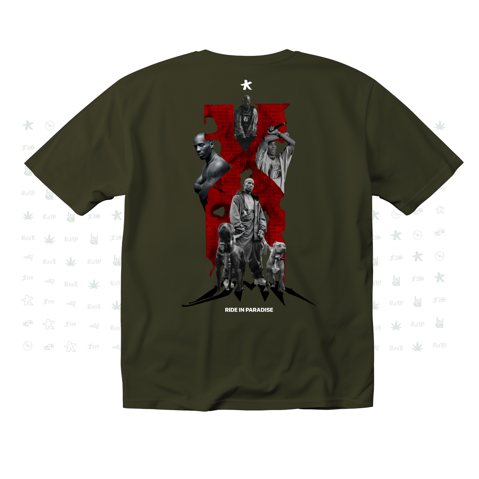 DMX The O.G. Dawg Unisex Olive Green Tee