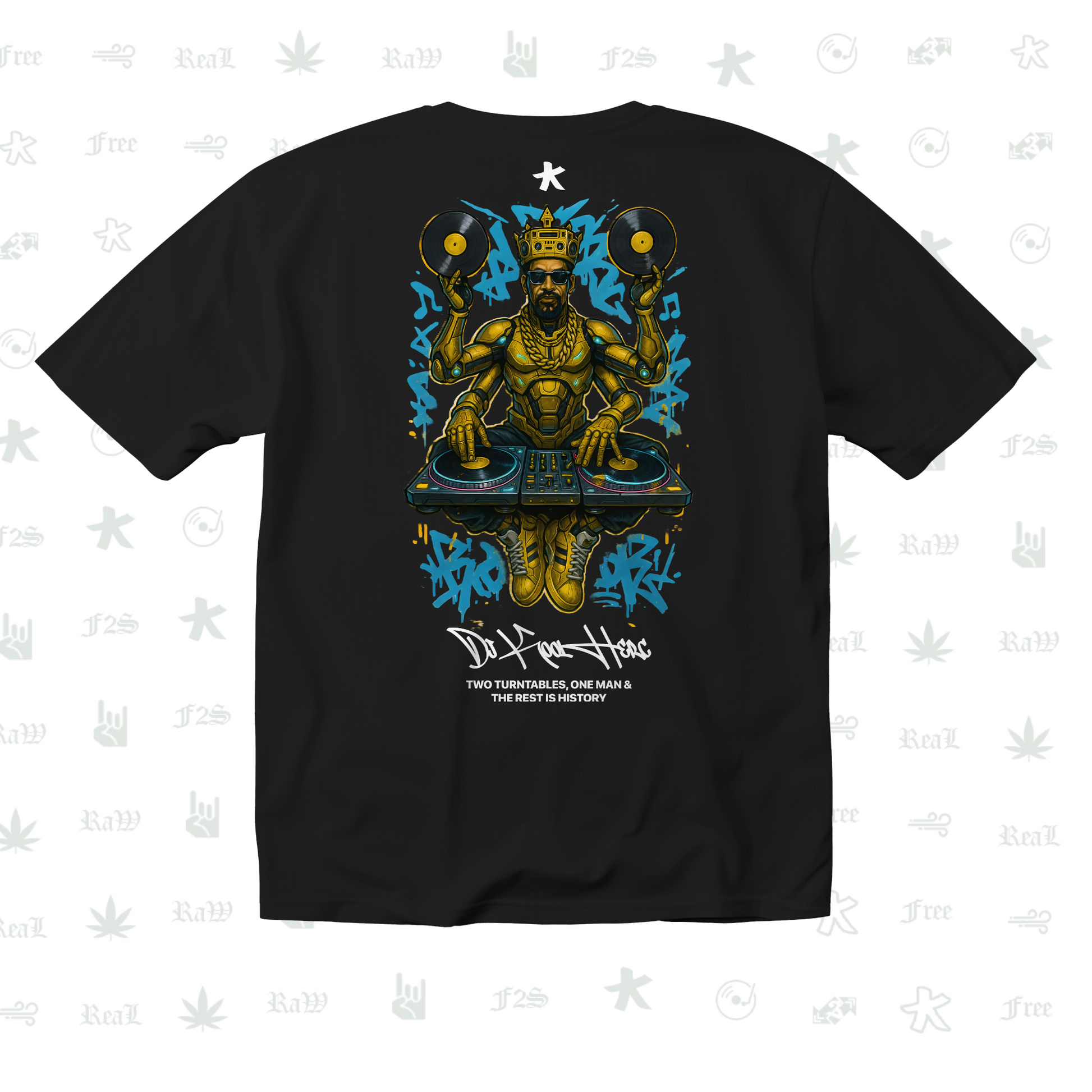 DJ Kool Herc Origins Unisex Black Tee