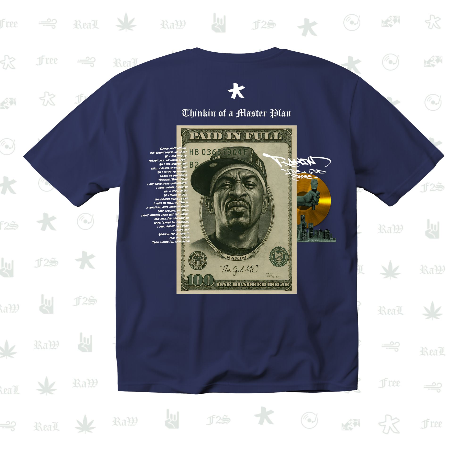 Rakim The God Emcee Unisex Royal Blue Tee