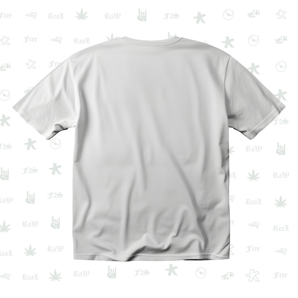 F2S Original Black Logo White Tee Unisex