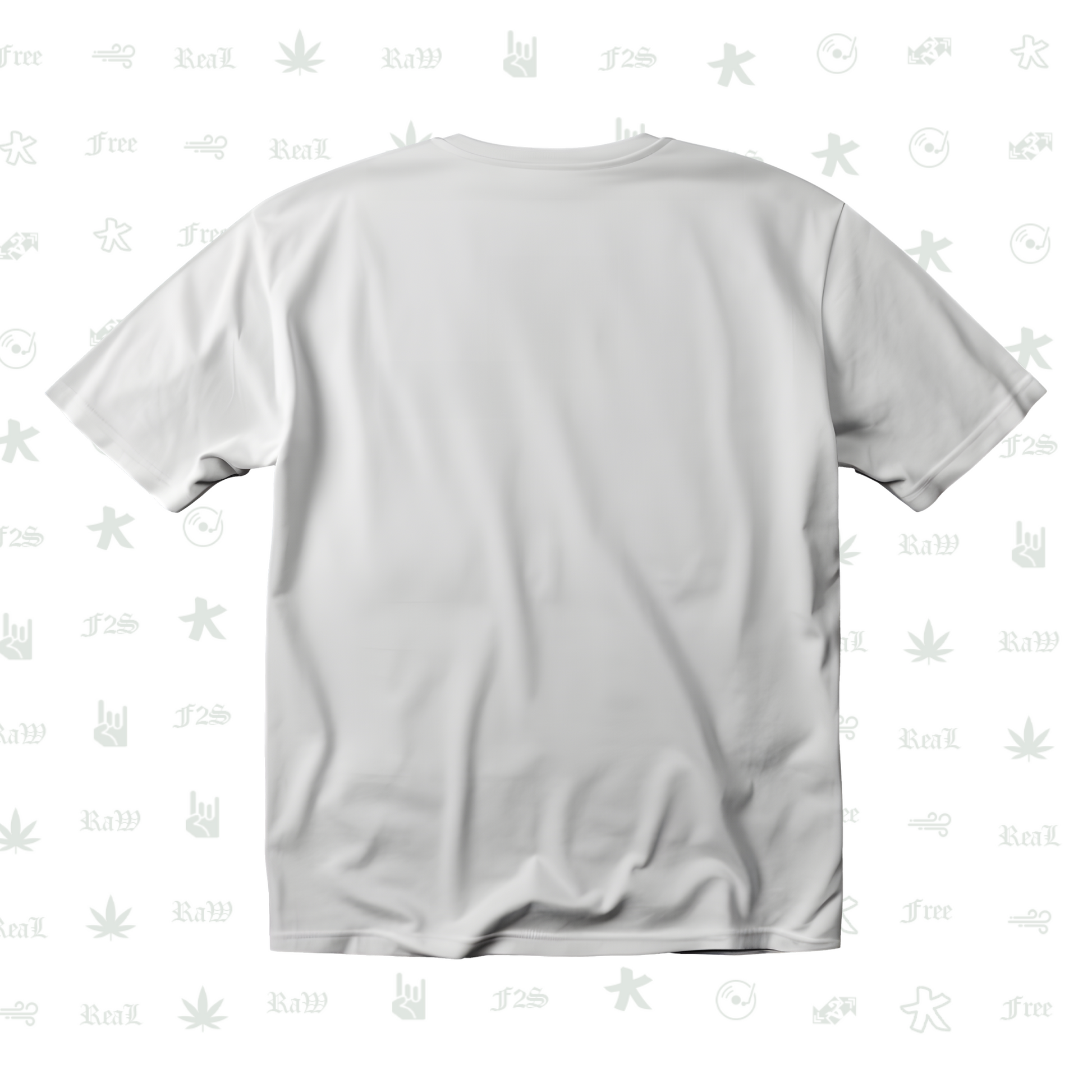 F2S Original Black Logo White Tee Unisex