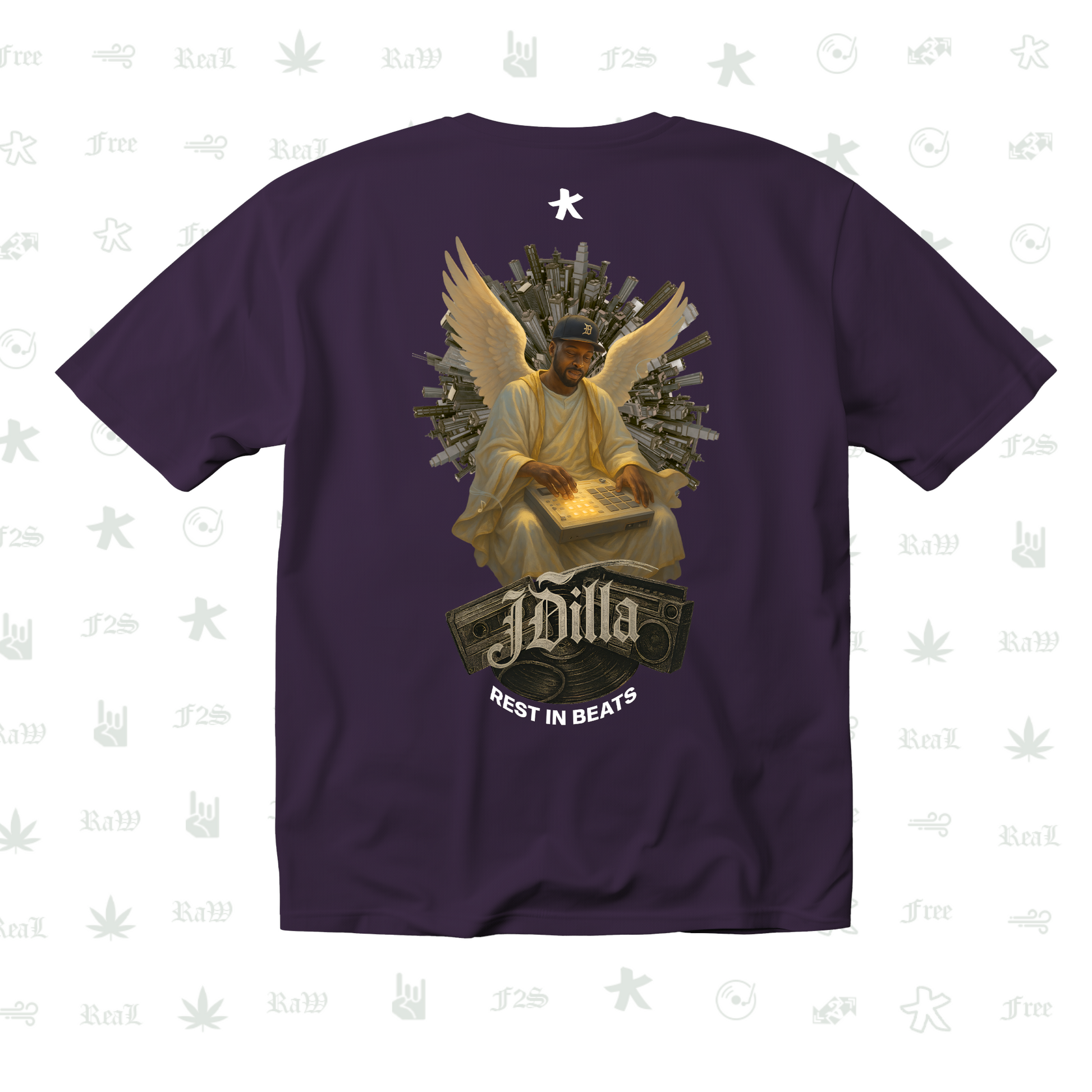 J Dilla Rest In Beats Unisex Purple Tee