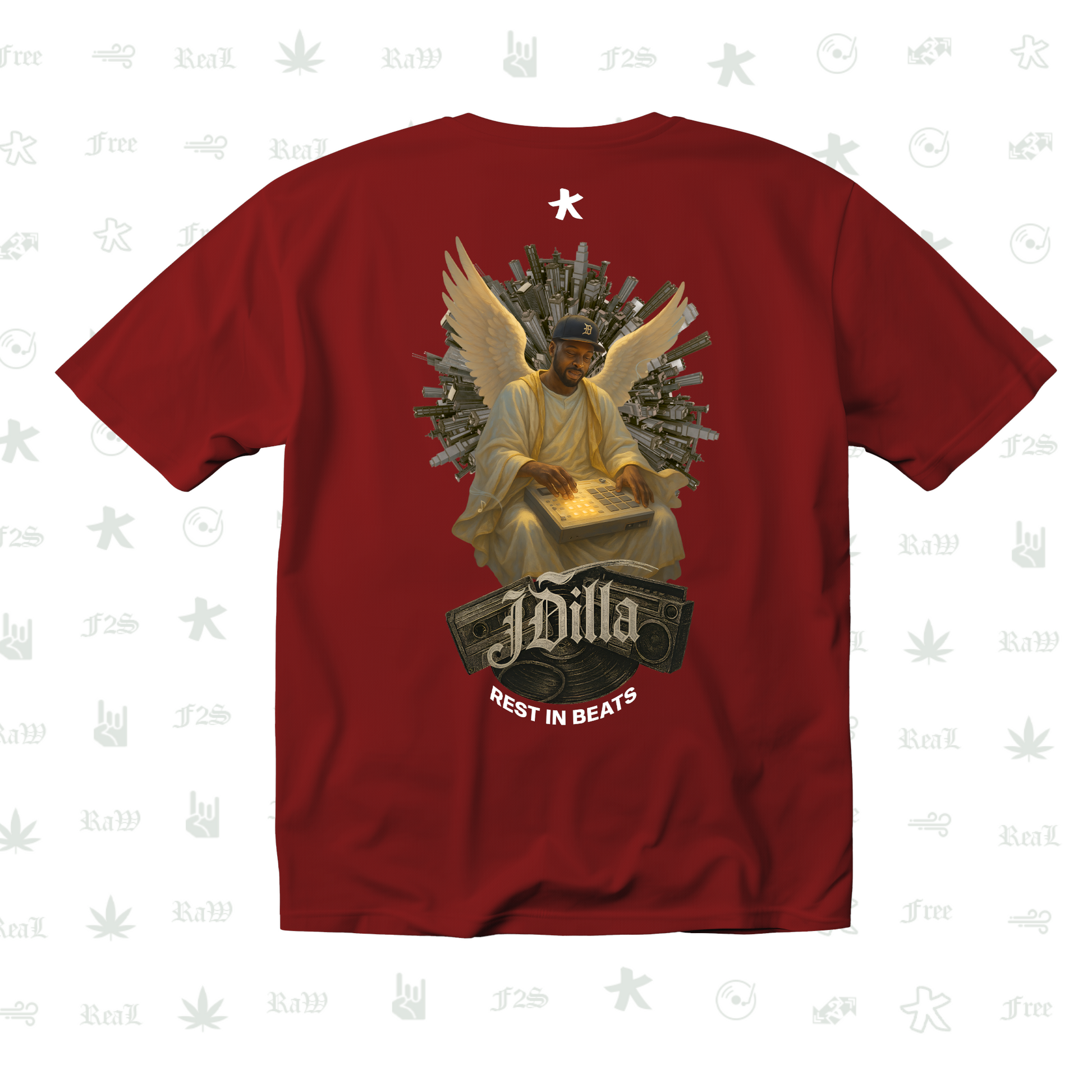 J Dilla Rest In Beats Unisex Red Tee