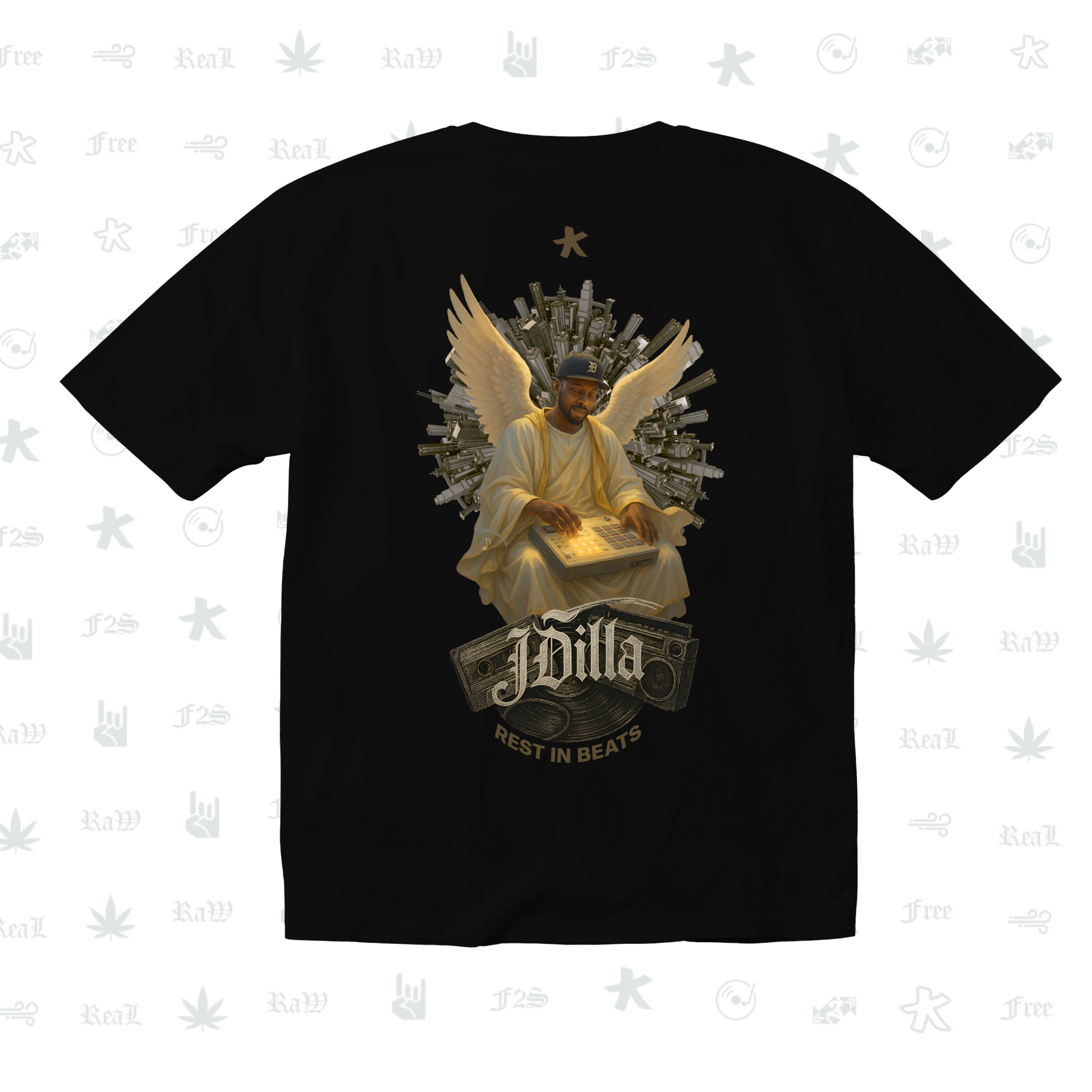 J Dilla Rest In Beats Unisex Black Tee