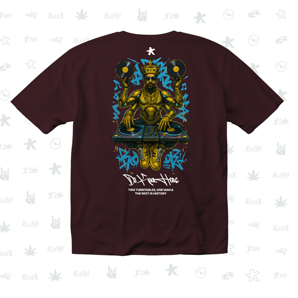 DJ Kool Herc Origins Unisex Maroon Tee