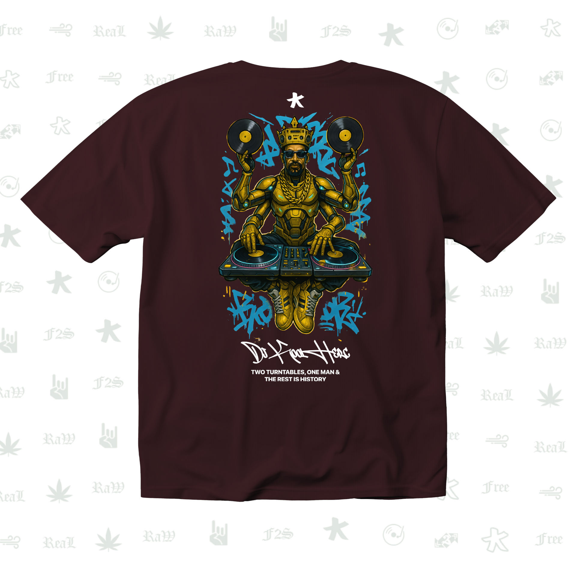 DJ Kool Herc Origins Unisex Maroon Tee