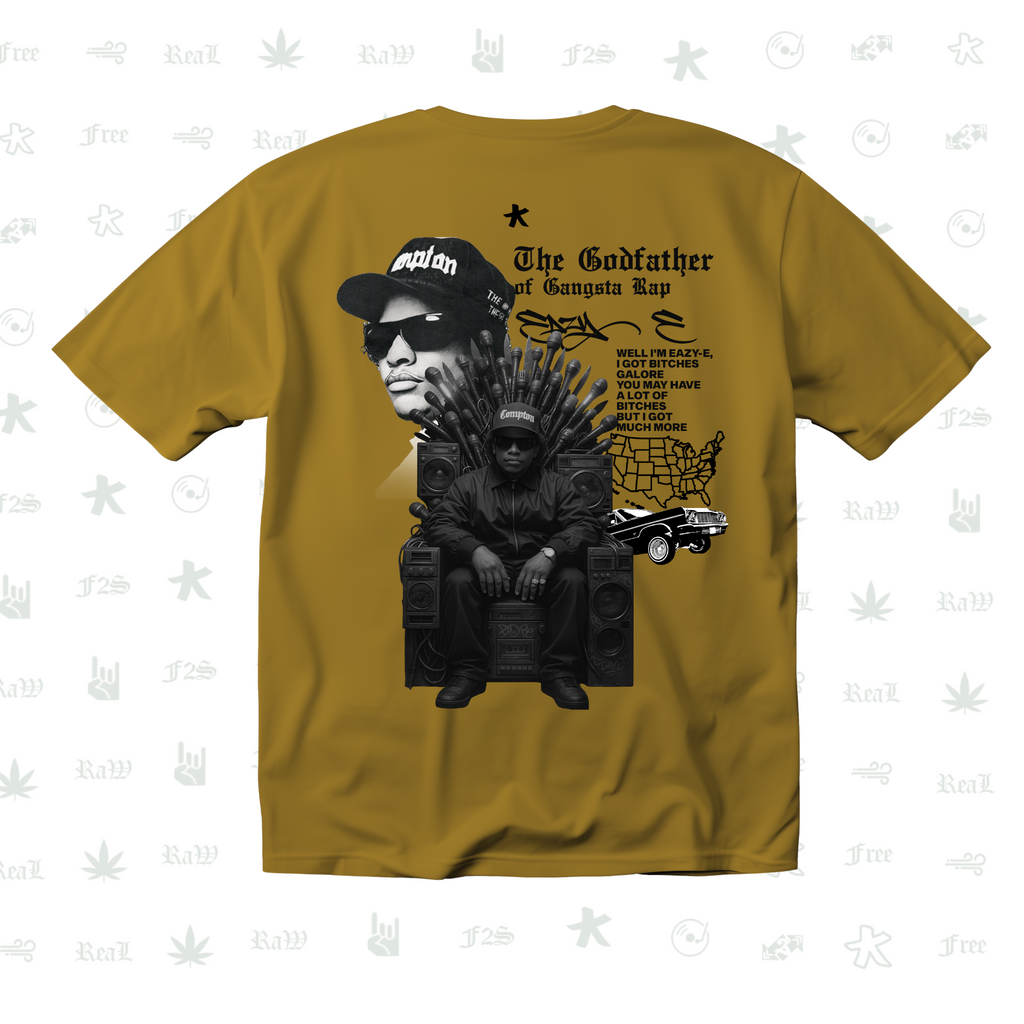 Eazy-E Godfather of Gangsta Rap Unisex Mustard Tee