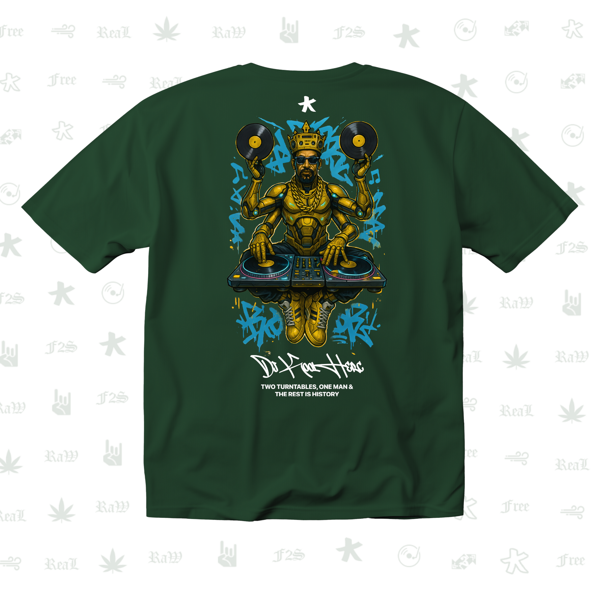DJ Kool Herc Origins Unisex Bottle Green Tee