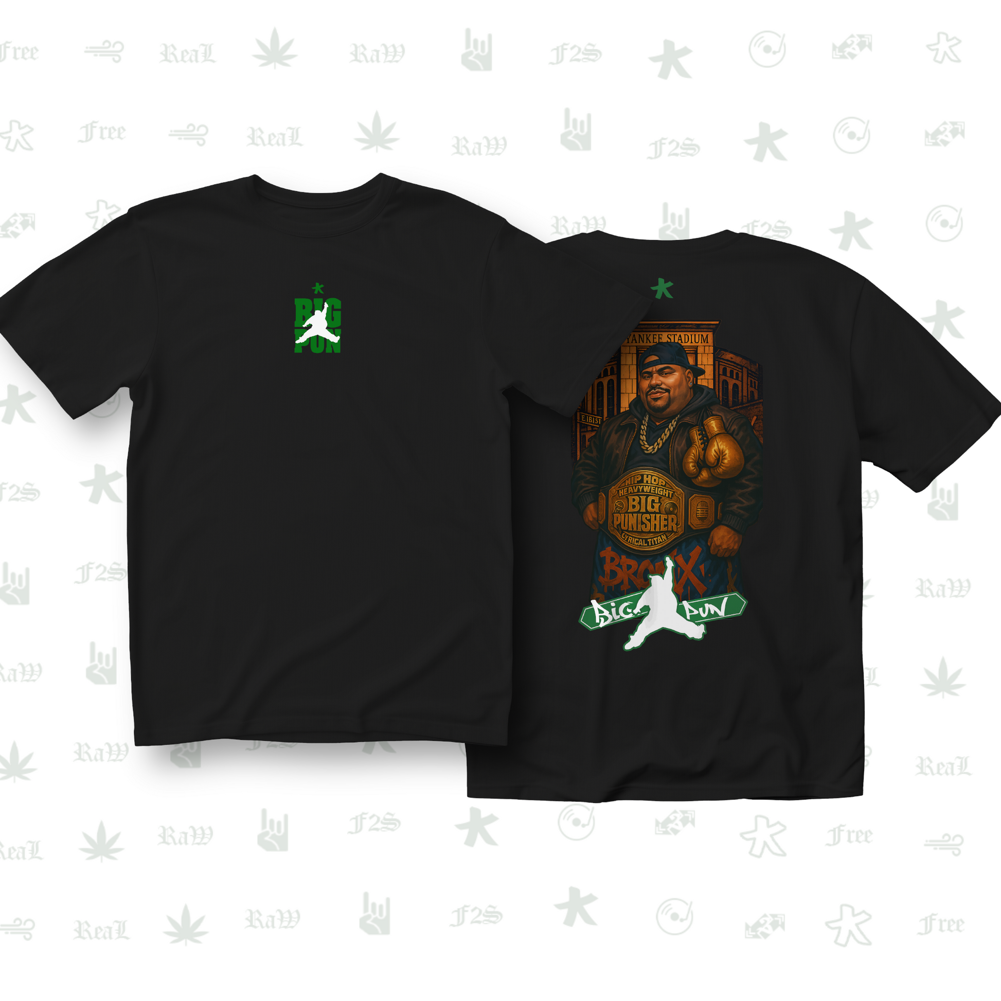 Big Pun Heavyweight Unisex Black Tee
