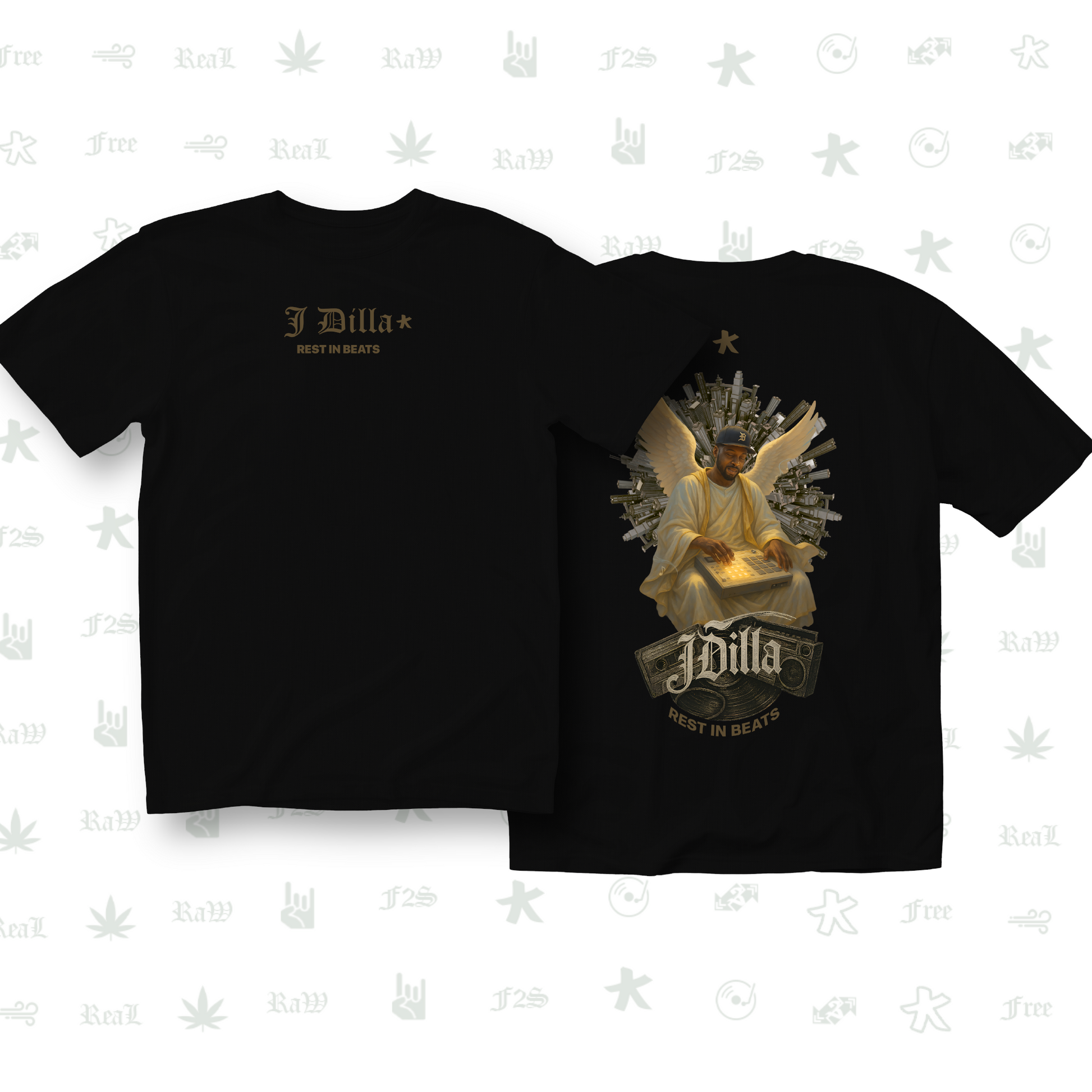 J Dilla Rest In Beats Unisex Black Tee