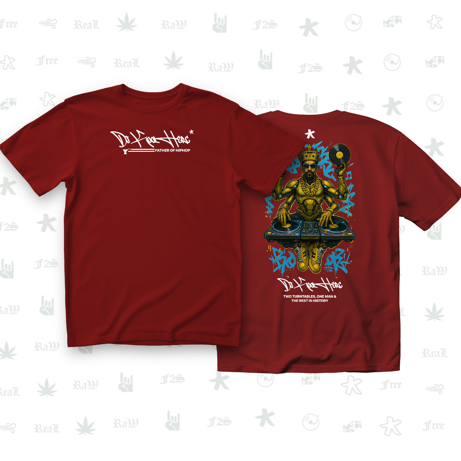 DJ Kool Herc Origins Unisex Red Tee