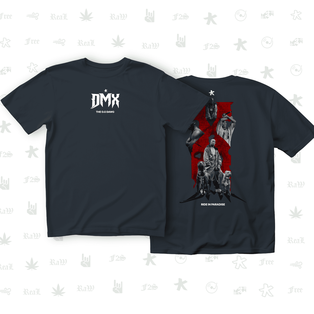 DMX The O.G. Dawg Unisex Navy Blue Oversized T-Shirt.