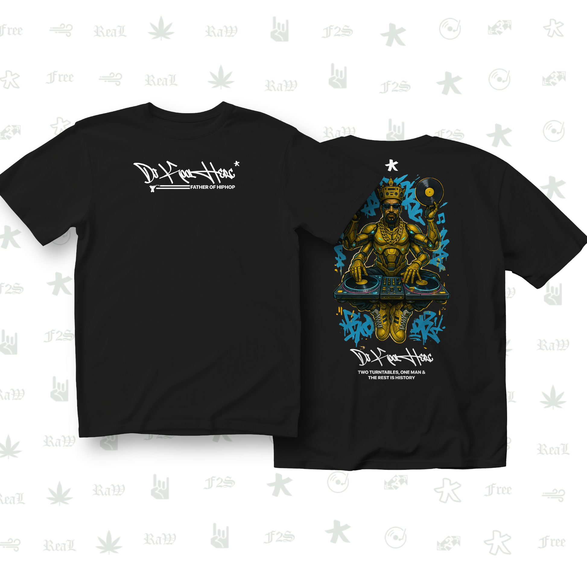 DJ Kool Herc Origins Unisex Black Tee