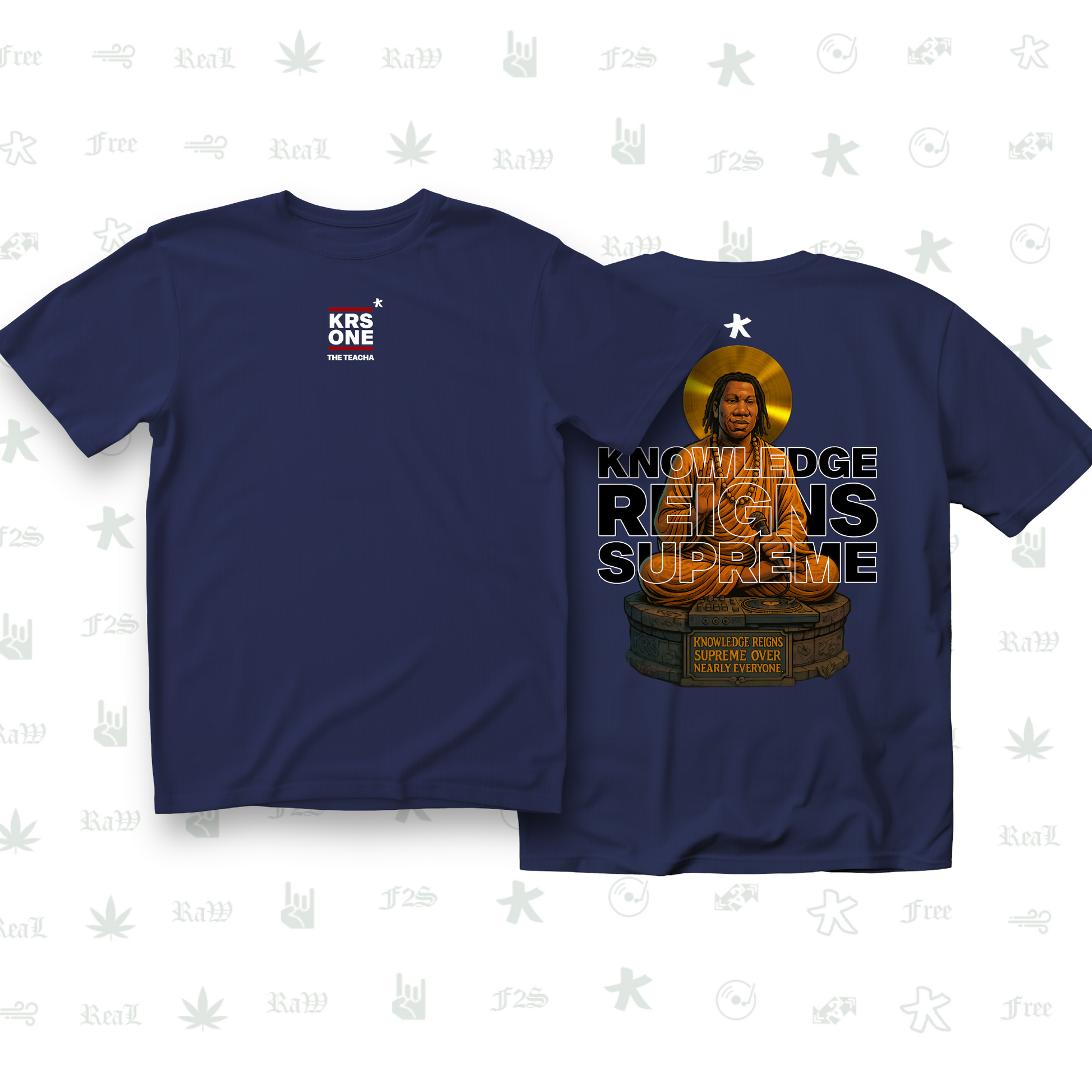 KRS ONE The Teacha Unisex Royal Blue Tee