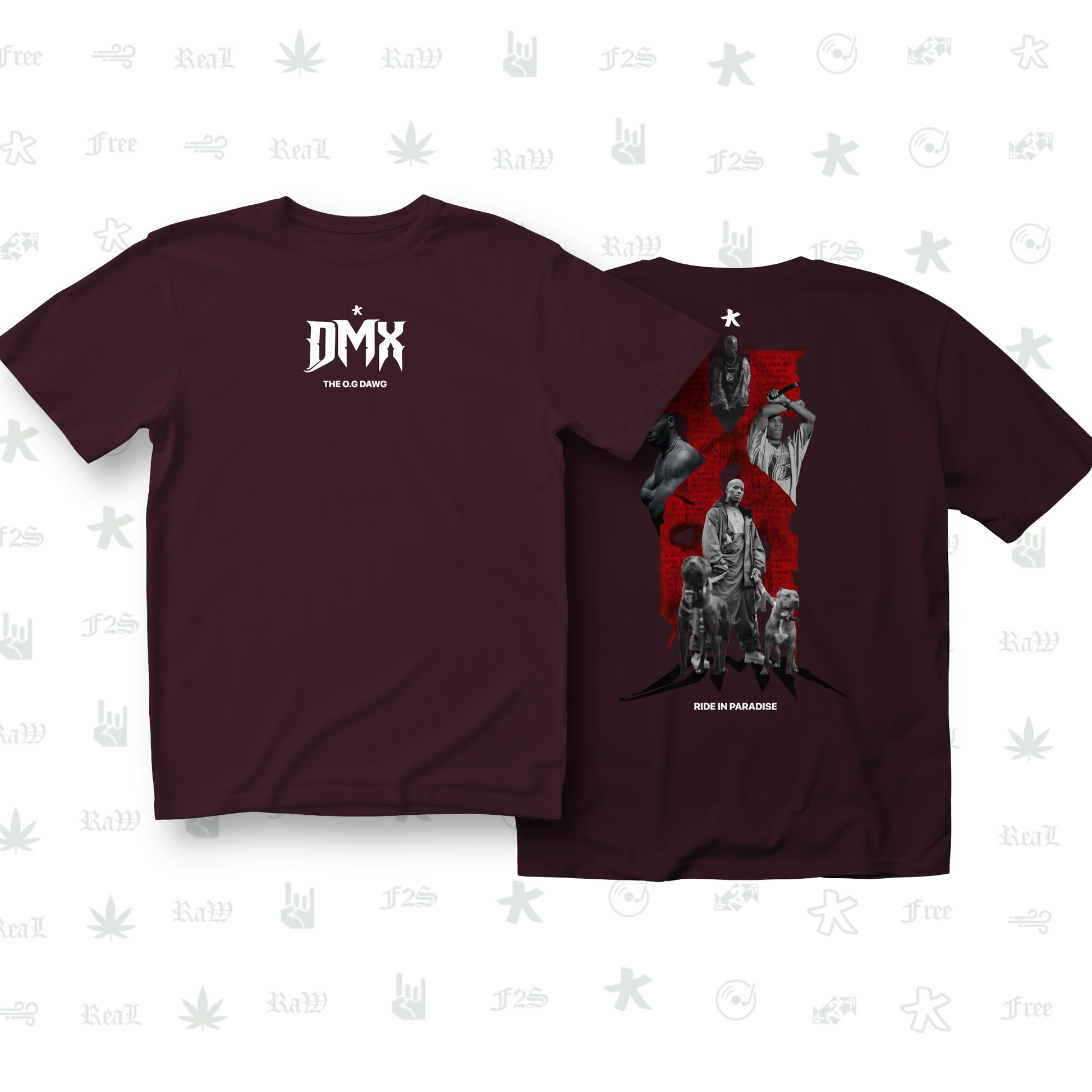 DMX The O.G. Dawg Unisex Maroon Tee