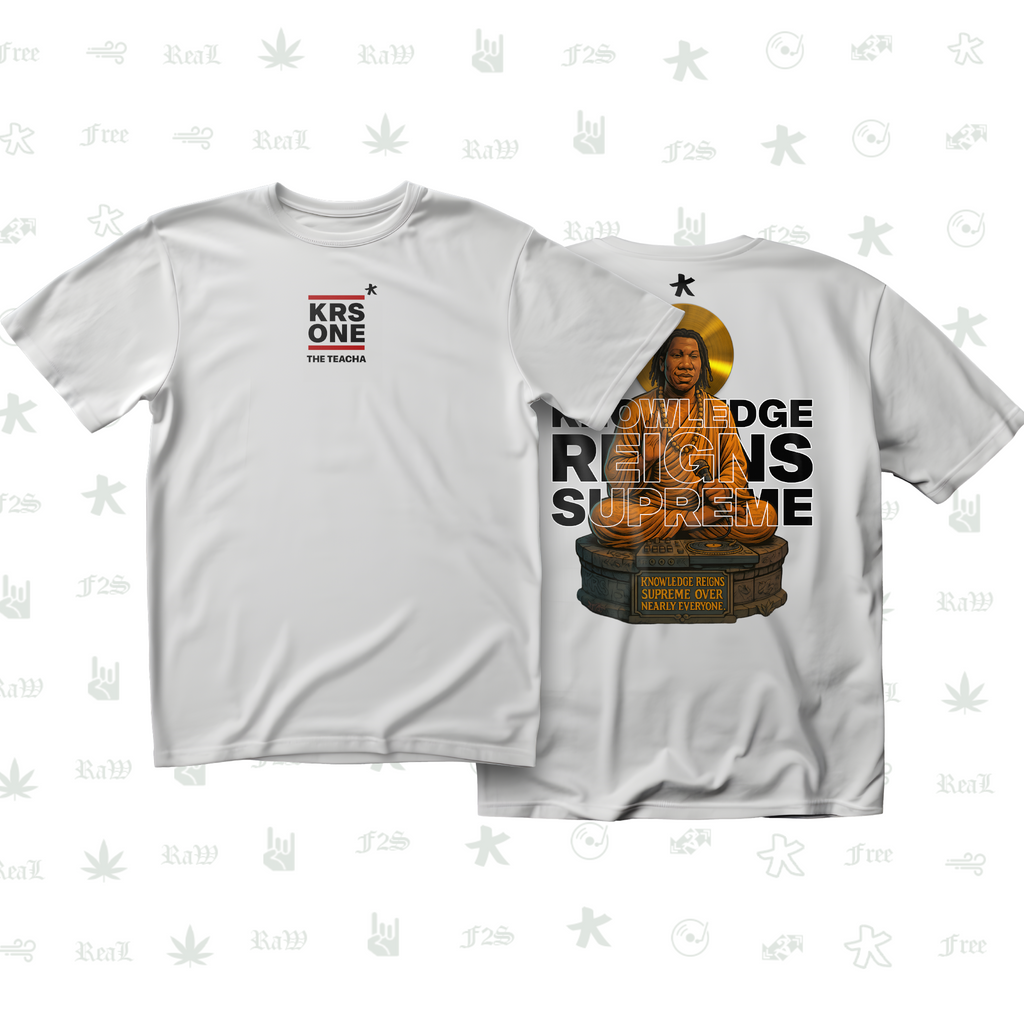 KRS ONE The Teacha Unisex White Tee