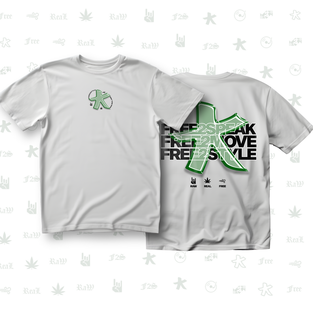 F2S Original Star Logo White Tee Unisex