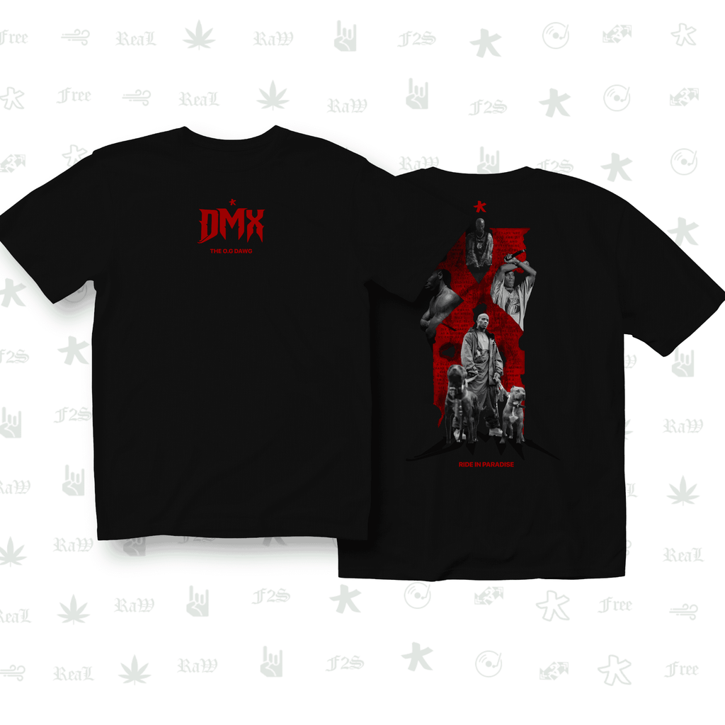 DMX The O.G. Dawg Unisex Black Oversized T-Shirt.