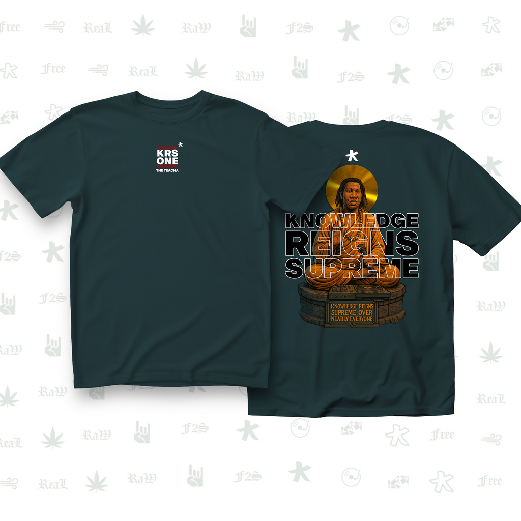 KRS ONE The Teacha Unisex Petrol Blue Tee
