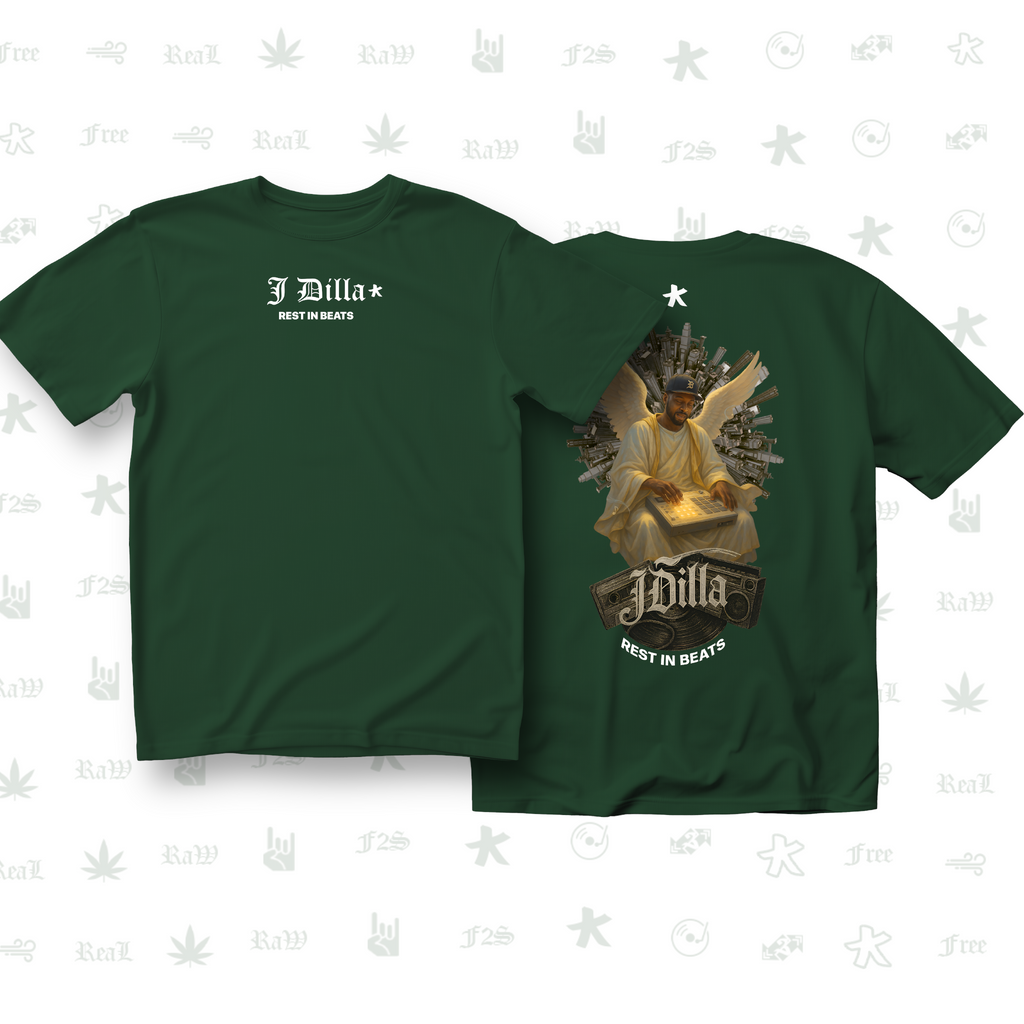 J Dilla Rest In Beats Unisex Bottle Green Tee