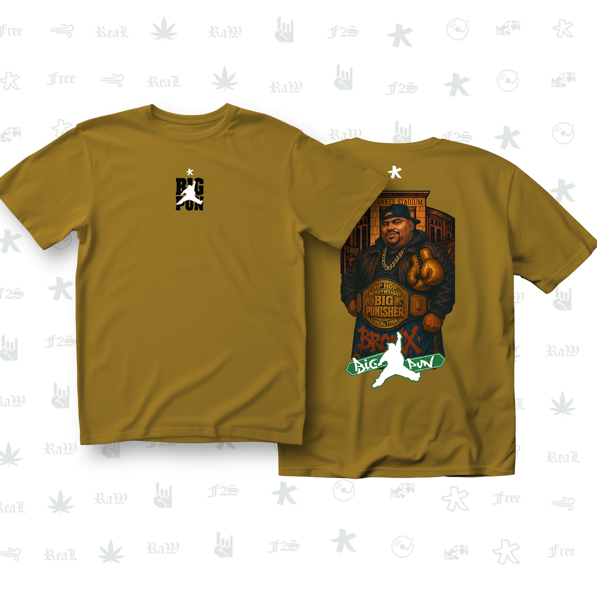 Big Pun Heavyweight Unisex Mustard Tee