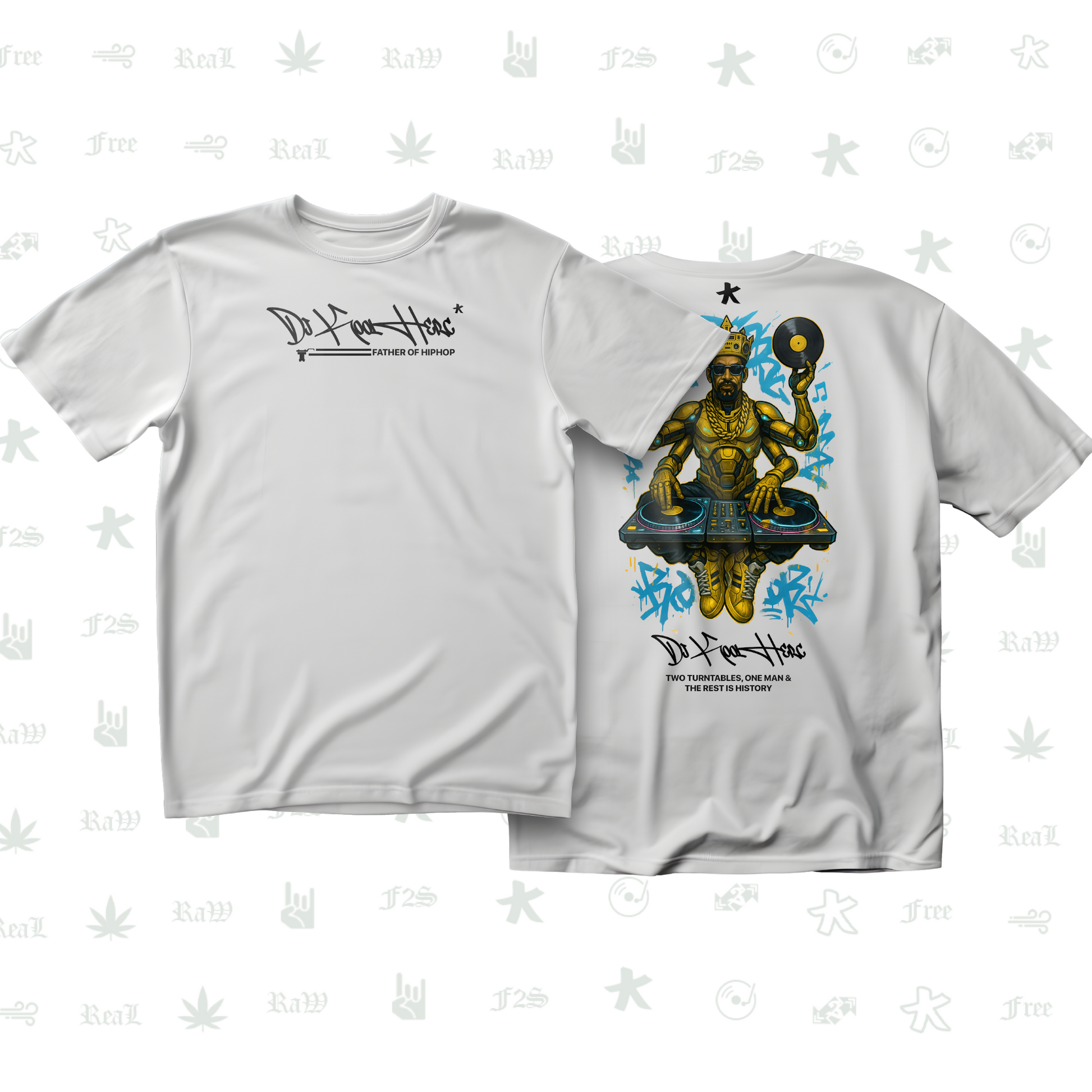 DJ Kool Herc Origins Tee Unisex White Tee